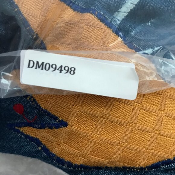 Indigo Moon Denim Jacket Button Long Sleeve Artsy Womens M - Picture 8 of 8